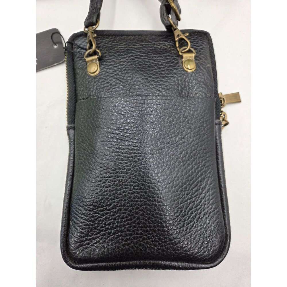 Leather Crossbody Small Purse Phone Case Zebra Print German Fuentes With Tags - Picture 5 of 9